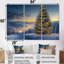Arbre de Noël bleu vert - ensemble de décoration murale de Noël-808472971-808473035