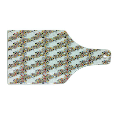 East Urban Home Glass Abstract Cutting Board