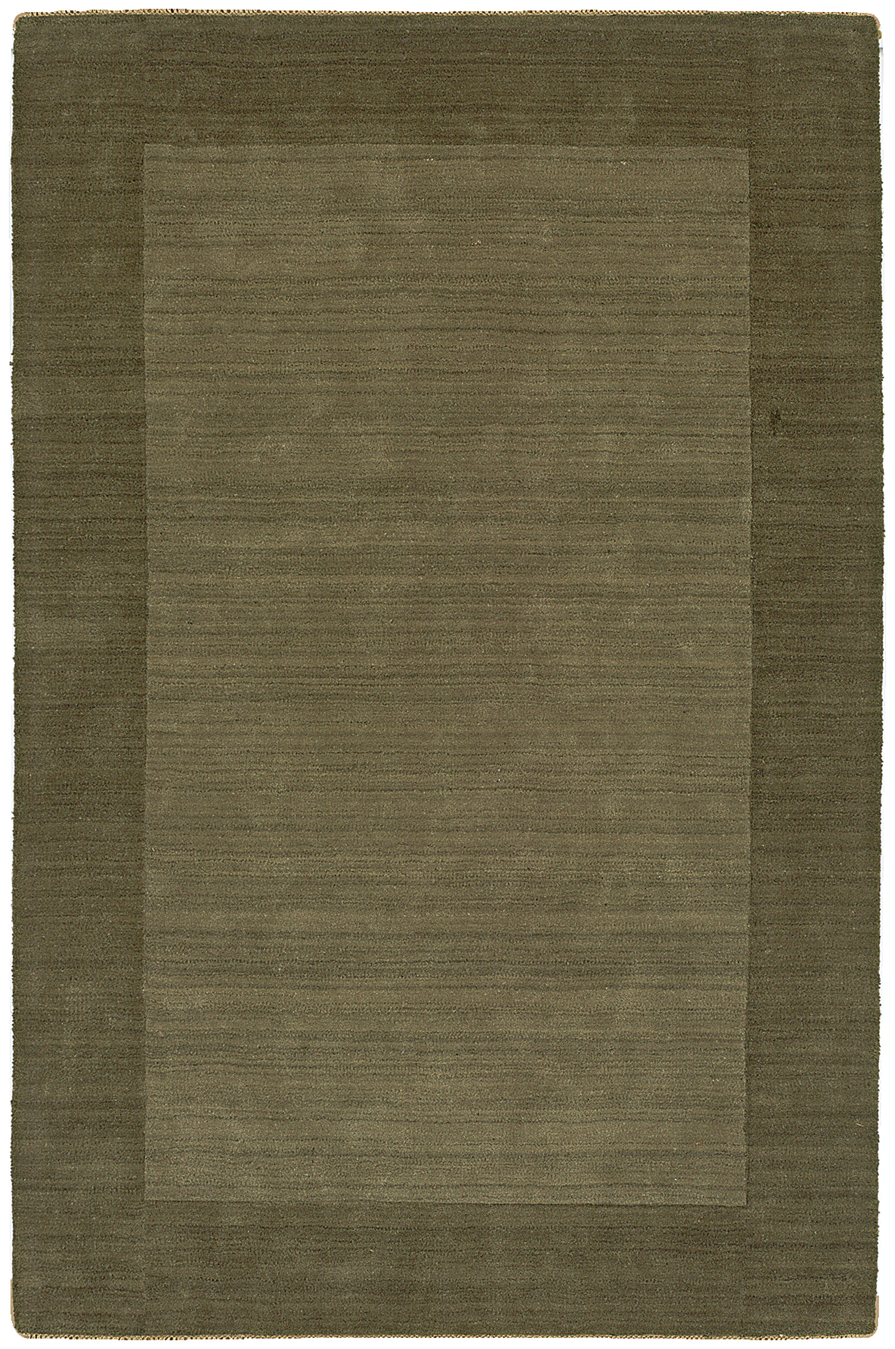 Ebern Designs Structures Green Border Rug | Wayfair