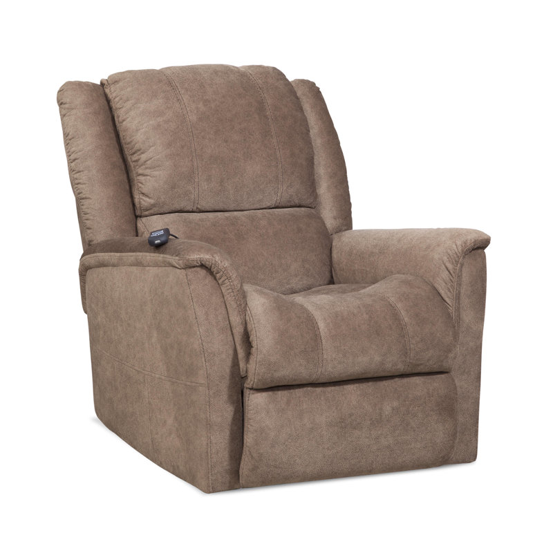 Gajala Upholstered Recliner, Brown Polyester