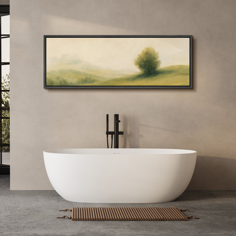 Grande impression sur toile encadrée, impression de paysage abstrait rustique pour décoration intérieure rétro, Noir