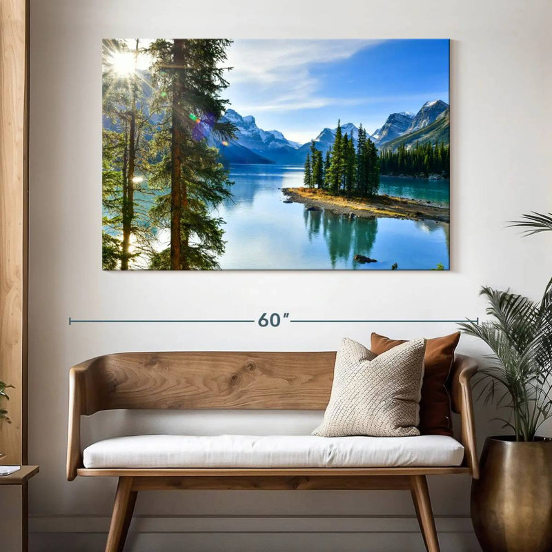 Alvord Sunny Maligne Lake, H 34 po x l 51 po
