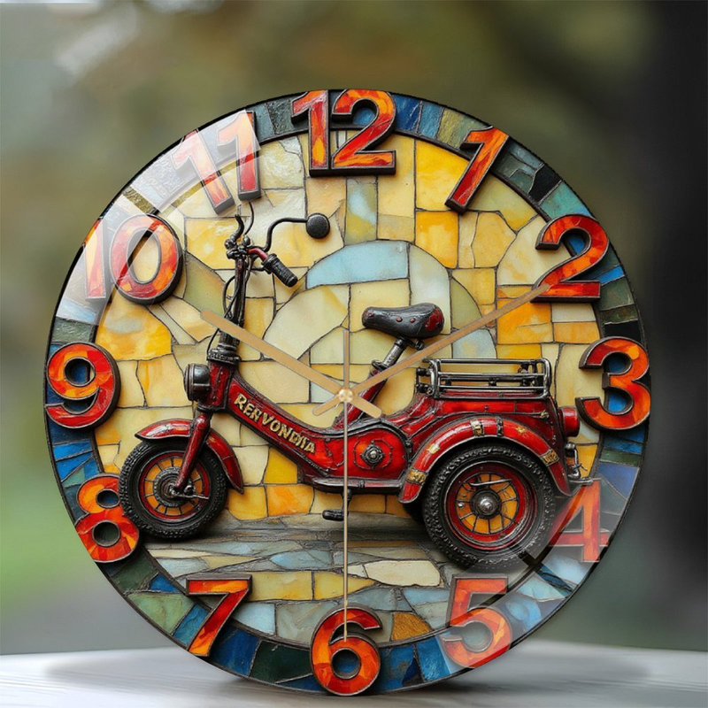 Horloge murale rétro 12 po