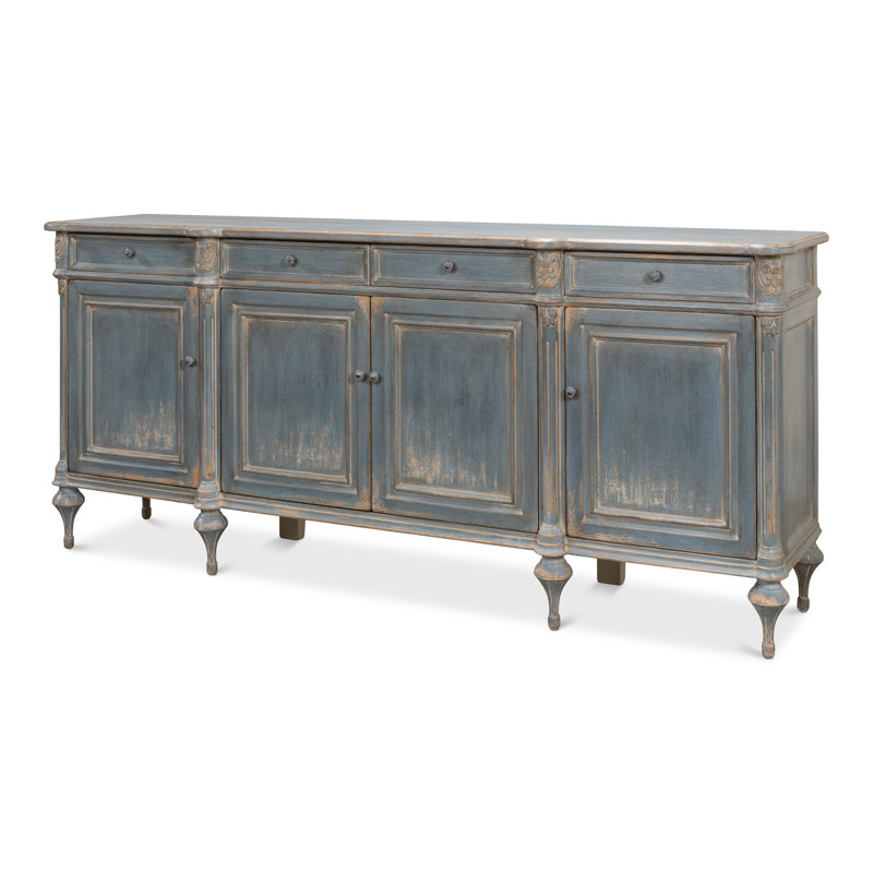 Buffet lilas avec pieds hauts