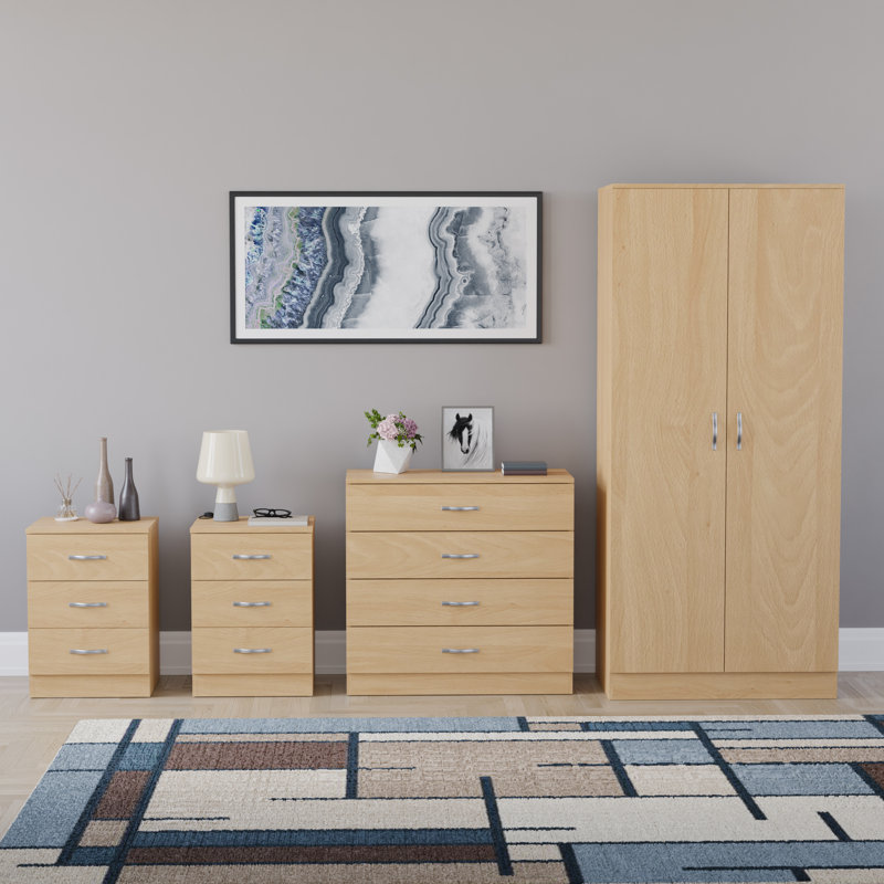 Maybery Piece Bedroom Set, Pine