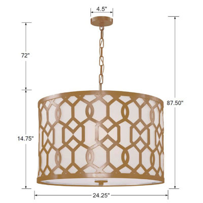 Jennings 5-Light Drum Pendant