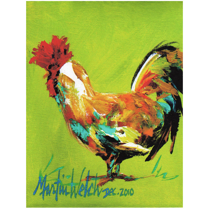 Drapeau de jardin coq et coq Fiddlewood