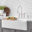Profina 36" L x 19" W Fireclay Farmhouse Sink with Cutting Board-34379732