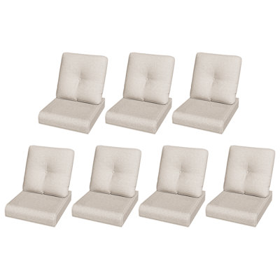 Outdoor Deep Seat Cushion Set - Crafted with Comfortable, Weather-Resistant and Fade-Resistant Olefin Fabric
