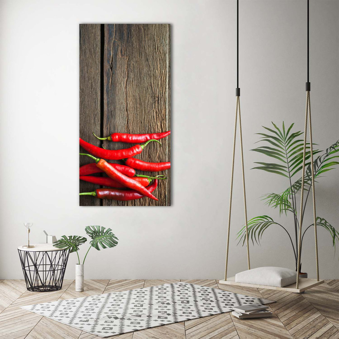 Chili Peppers - Kunstdrucke auf Leinwand - Wrapped Canvas