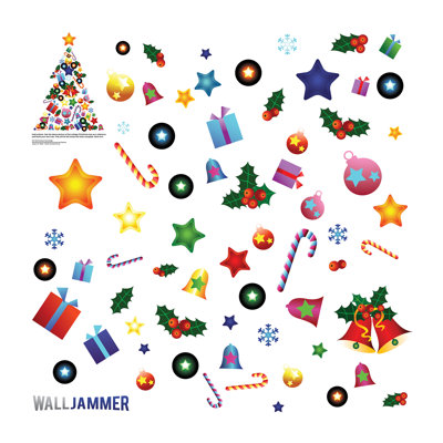 Christmas Non-Wall Damaging Wall Decal