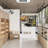 Rectangle Wood Reception Desk with Filing Cabinet