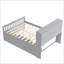 Base de lit plateforme moderne avec bibliothèques de rangement et tablettes-258017931-258017942
