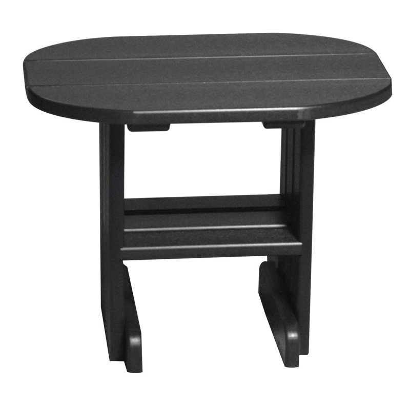 Table d’appoint en plastique Ethelinda, Noir