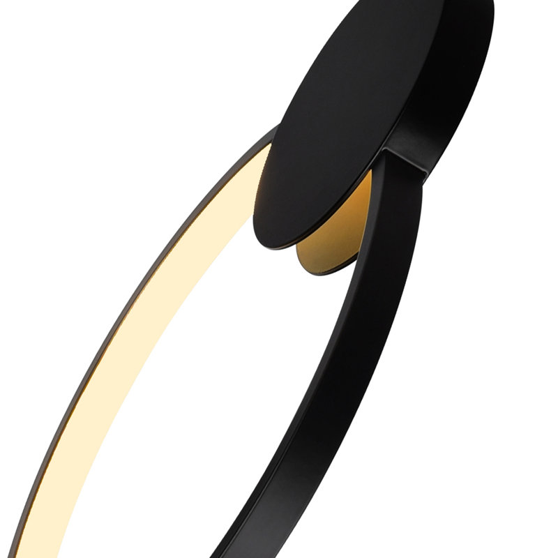 Unique / Statement Modern Integrated LED Mini Pendant – Ideal for Kitchen Islands, Bar Counters, and Reading Nooks, Black