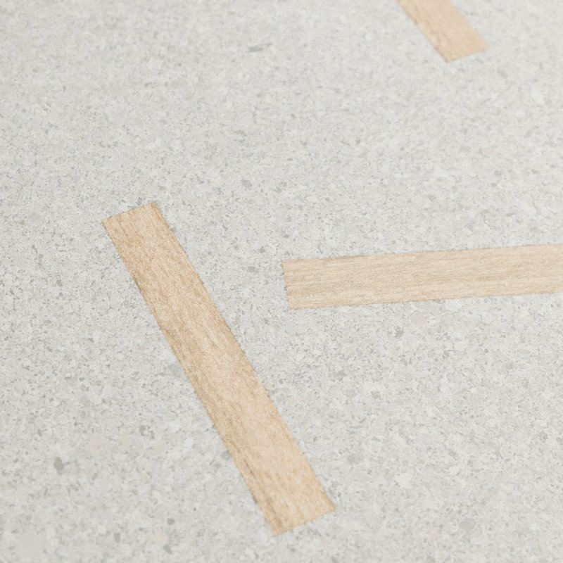 Komi Maolan 8" x 8" Straight Edge Porcelain Patterned Wall & Floor Tile, Beige