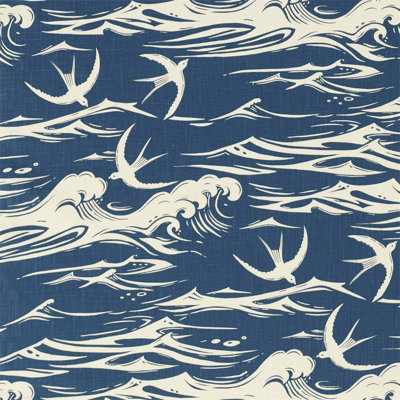 Swallows at Sea Fabric