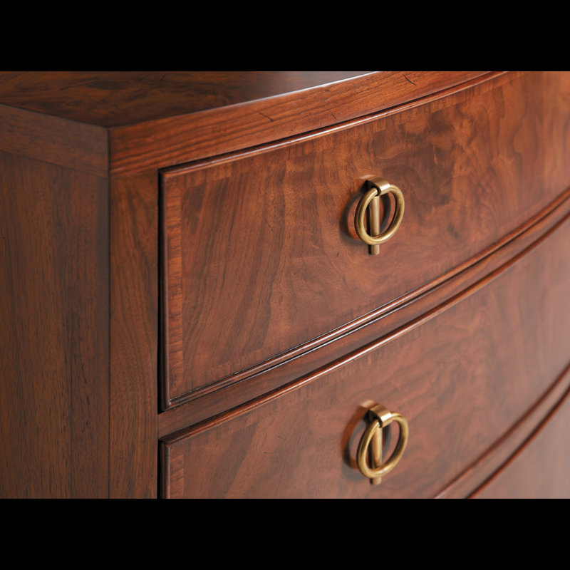 Commode d’appoint 5 tiroirs bowfront