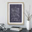 Record Player Patent Dark - Picture Frame Graphic Art-62823531-62823528
