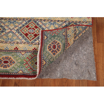 Tapis rayé à motif géométrique Kazak