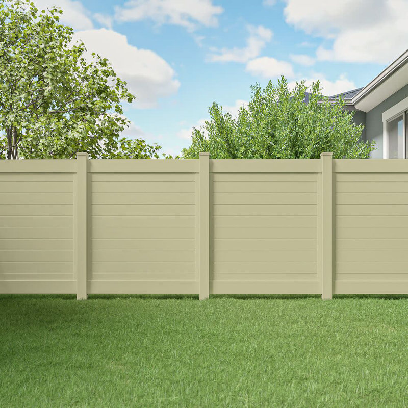 Barrette Outdoor Living Horizontal Fence 5 in. x 5 in. x 108 in. Sand Vinyl Line Post