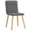 Ensemble de 4 chaises de salle à manger Vidaxl gris foncé