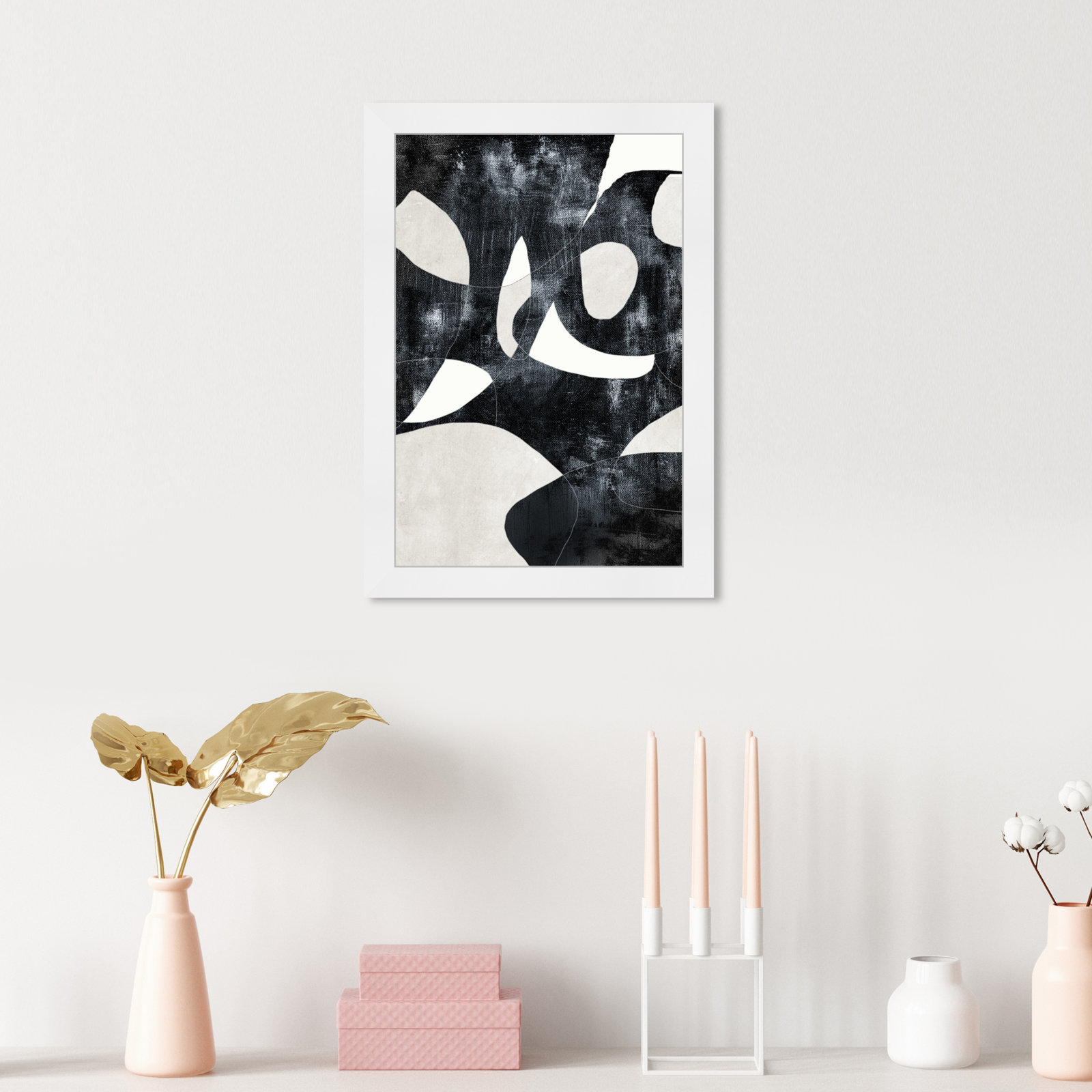 All of Me Print by Oliver Gal, 17" H x 12" W, White Framed