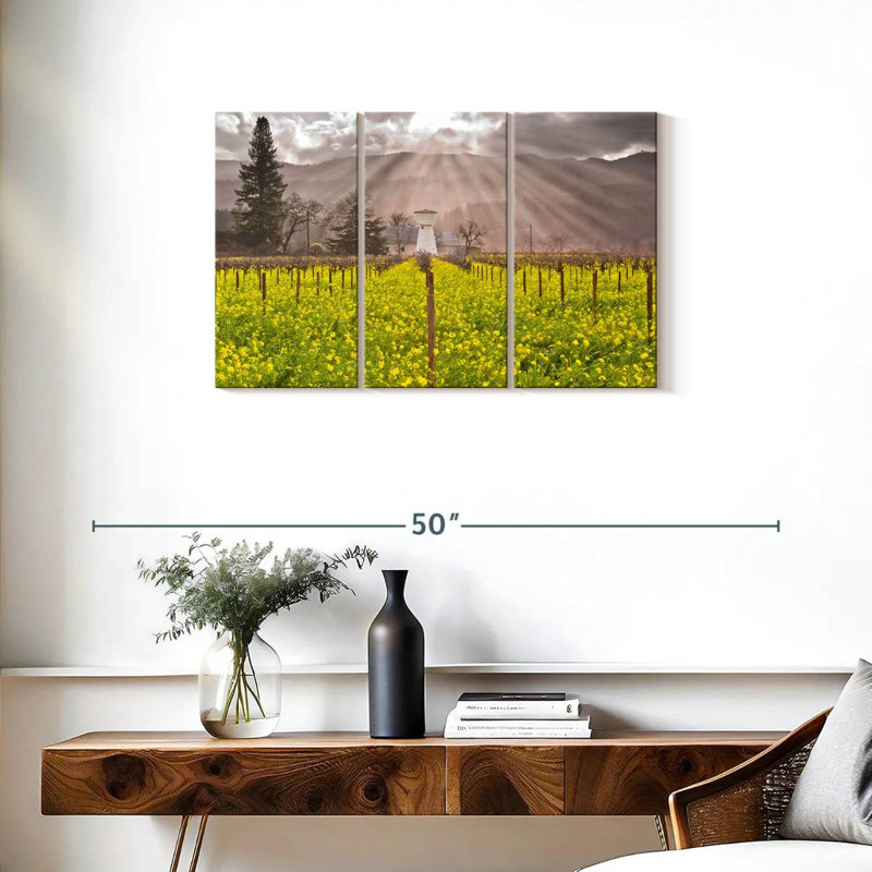Alvord Napa Valley Vineyard, H 20 po x l 33 po
