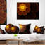 Coussin floral à fleur symétrique floral-30423852-30423856