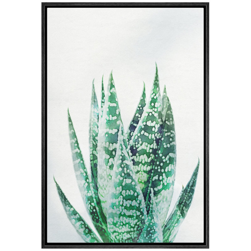 Peinture sur toile, cadre flottant, Noir, H 16 po x l 24 po x P 1,5 po