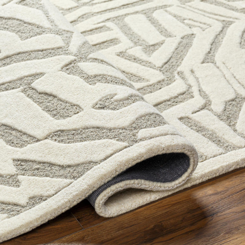 Tapis en laine touffeté à la main Talullah, Rectangle 2 pi x 3 pi