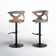 Betuel Swivel Upholstered Adjustable Height Counter Stool with Metal Frame