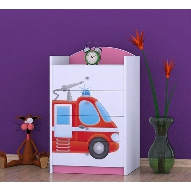 Nissen Kids 4 - Drawer Chest, Pink
