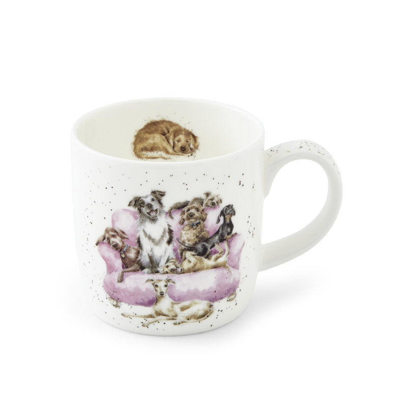 Wrendale Designs, Fine Bone China - Movie Night (Dogs) Mug
