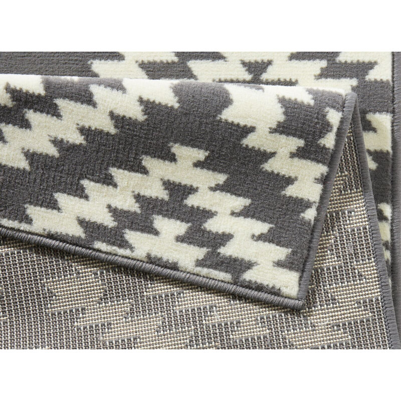 Plant Nordic Grey Rug, Runner 80 x 300 cm