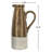 Libra Sienna Brown Ceramic Pitcher Vase-1073182475