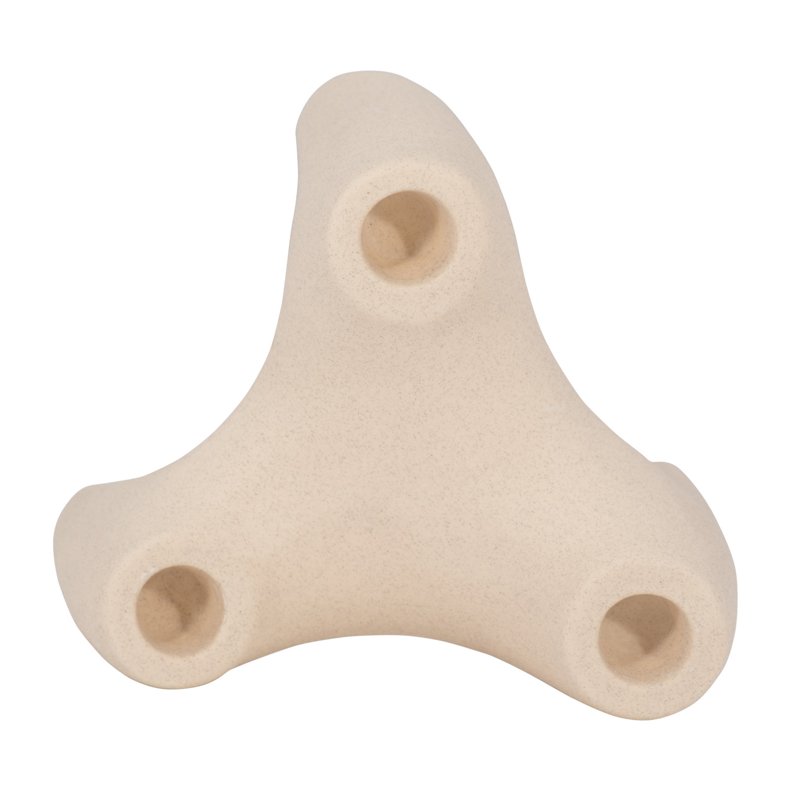 Macneil Ceramic Candelabra, 5" H x 6" W x 6" D