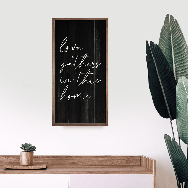 Love Gathers - noir, H 16 po x l 8 po