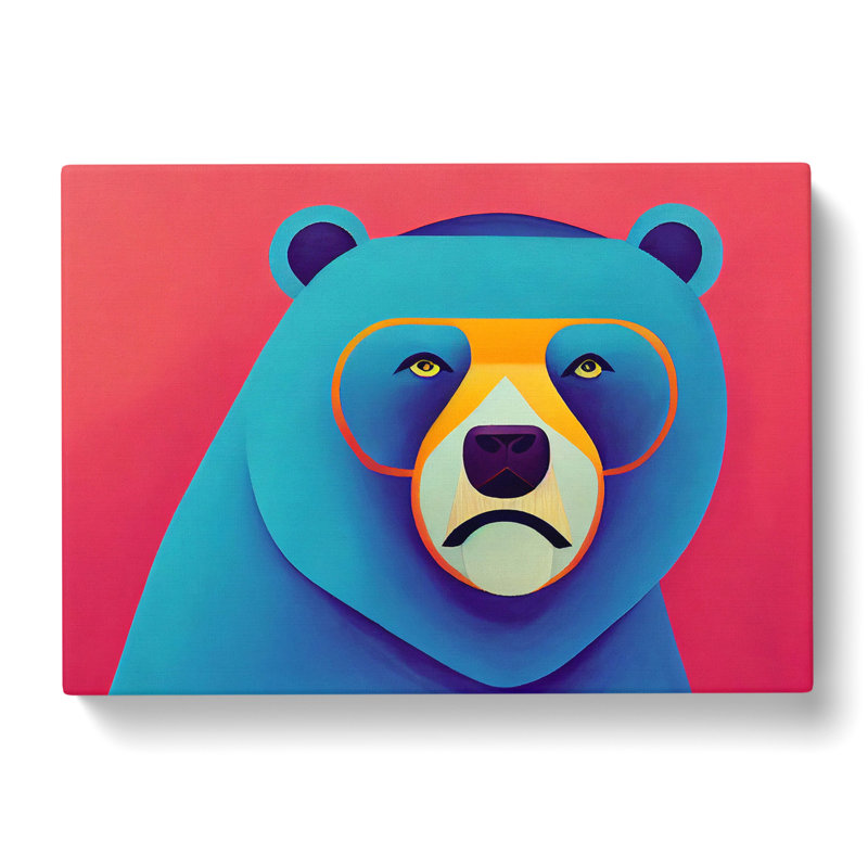 Cool Bear - Wrapped Canvas, 40cm H x 60cm W x 3cm D