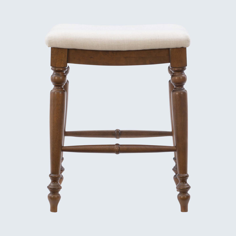 Tabouret de bar et de comptoir Avalo, Tabouret de comptoir (assise de 25 po de hauteur), Noyer