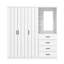 3 Door 4 Drawer Combi Fitment Wardrobe-1265461849