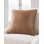 Asoni Faux Leather Reversible Throw Pillow