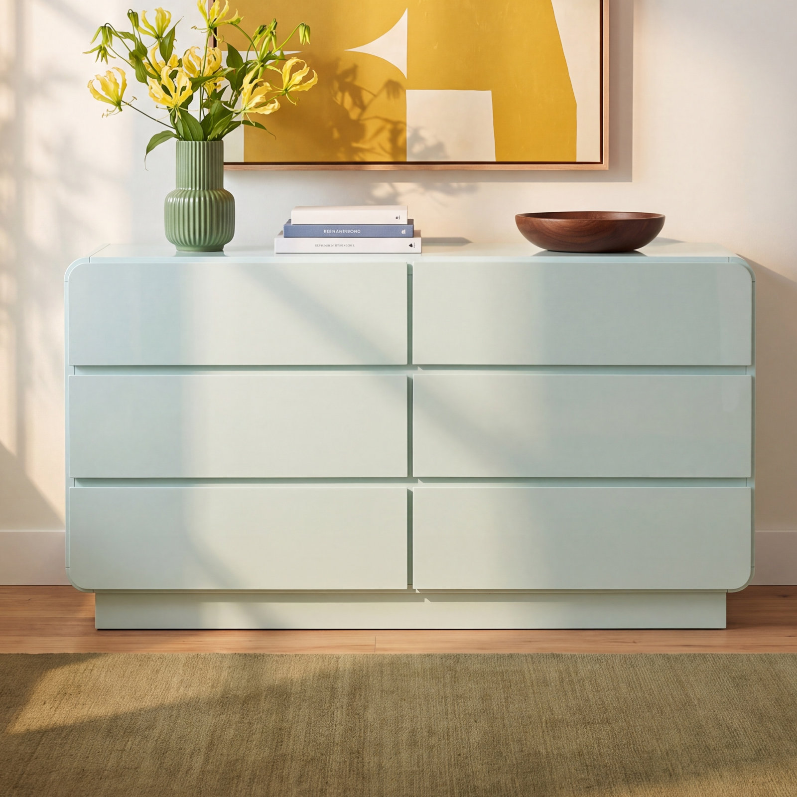 Marguerite 56 " Acacia Dresser Double Dresser, Blue