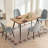 Breakfast Table Set For 4, Rectangular Table Velvet Dining Chair-94997860