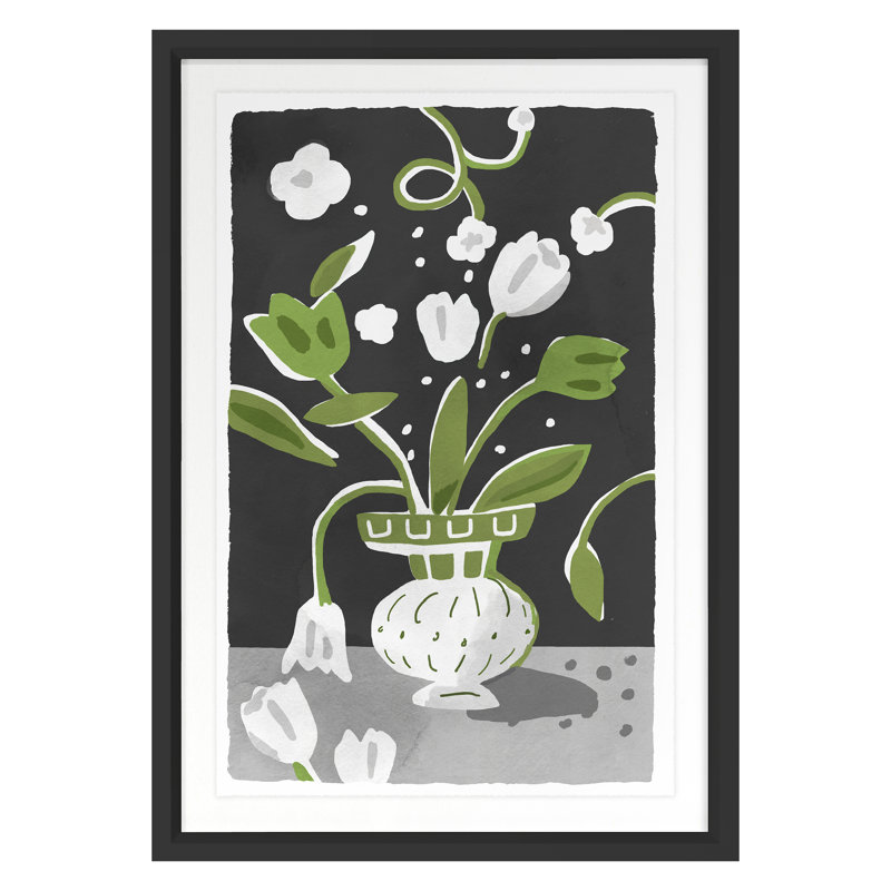 Peterloon Smidge Print by Dana Gibson, 24" H x 17" W x 1.25" D, Black