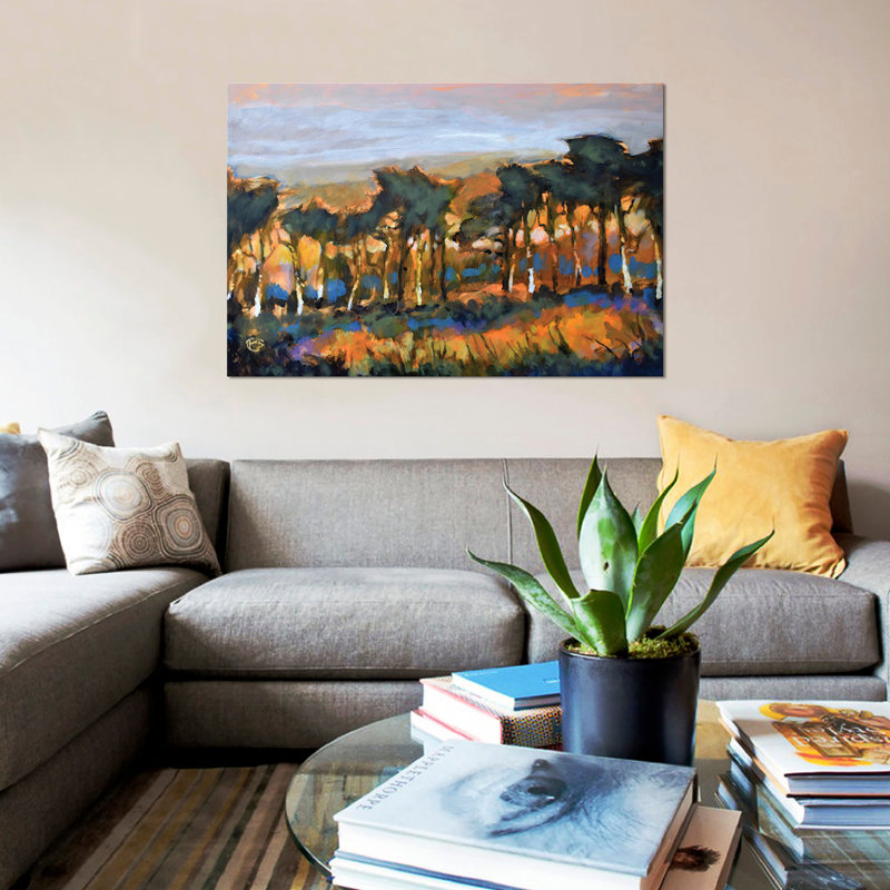 « debout tall », reproduction sur toile, H 12 po x l 18 po x P 1,5 po, Toile tendue, Pas de tapis