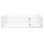 Structure de lit pour grand lit en métal avec clôture de sécurité et porte - Structure de lit pour enfant blanche robuste pour la chambre à coucher-1986106636-1986106638