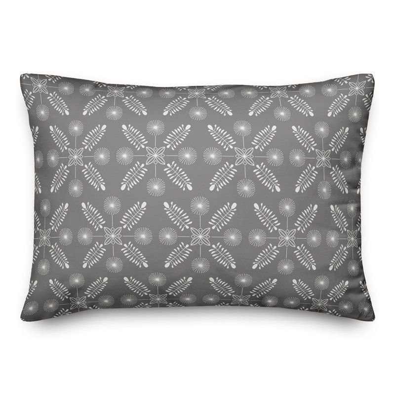 Coussin extérieur Meadow, Gris, H 18 po x l 25 po