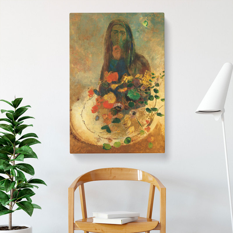 Mystery by Odilon Redon - Wrapped Canvas, 60cm H x 40cm W x 3cm D