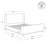 Modern Upholstered Wingback Platform Bed with Rounded Corners-1245244653